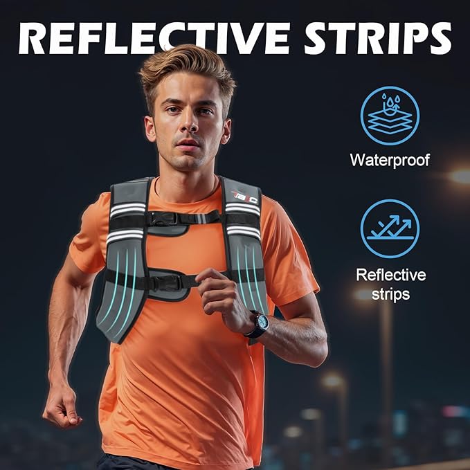 Weighted Vest Woman - Womens Weight Vest for Walking, Strength Training Weight Vests for women, Reflective Stripe Fitness Vest for Workout Running Jogging