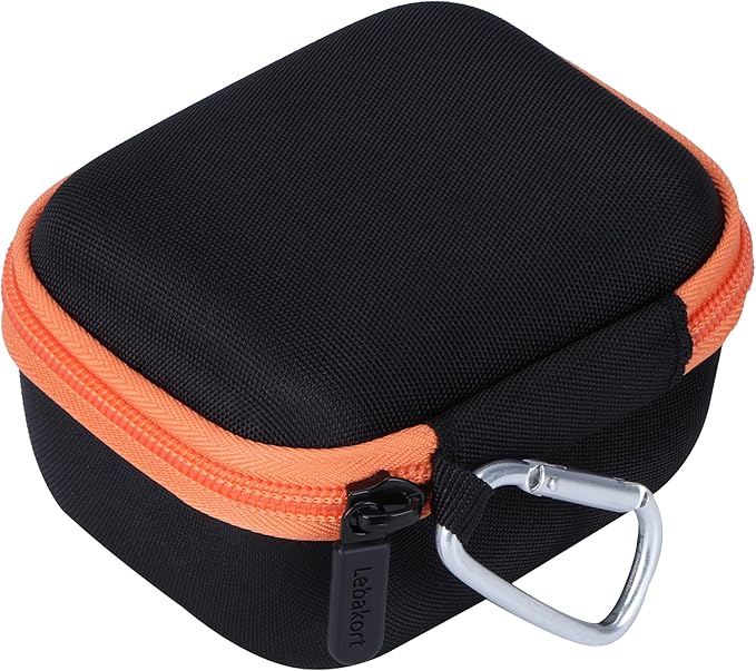 Hard Case Compatible with Garmin inReach Mini 2 / inReach Mini Lightweight Compact Satellite Communicator Hiking Handheld 010-02602-00/010-02602-01/010-01879-00 (Black + Orange Case)