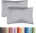 King Pillow Cases Set of 2 - Ultra Soft Hotel Quality Pillowcase Covers - Comfy Cozy Bedding for Women, Men, Kids and Teens - Machine Washable Pillow Protectors - 2 Pieces Set - King Size Steel Blue