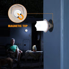 EverBrite 450LM Camping Lantern, USB C Rechargeable Camping Lantern with Magnetic Top&Hanging Hook, 5 Lighting Modes, for Christmas Decorations, Camping, Barbecue, Hiking and Reading, Pack of 2