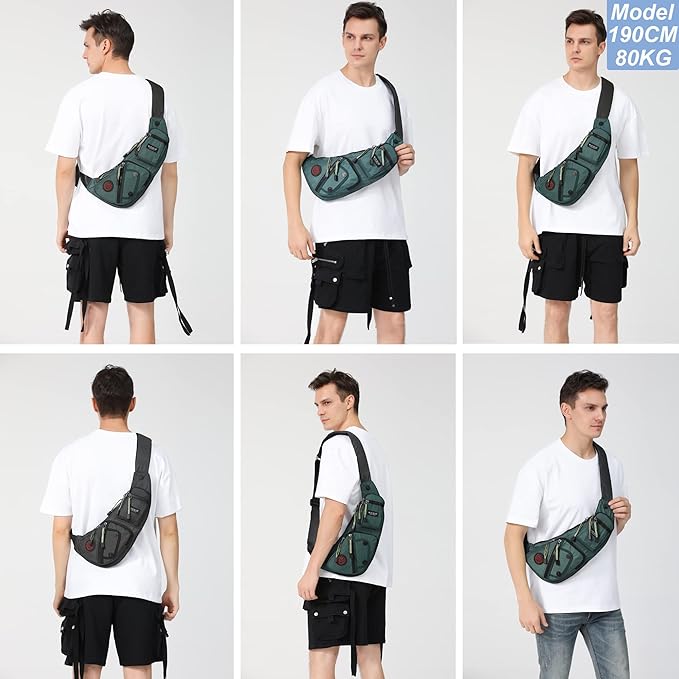 NICGID Sling Bag Chest Shoulder Backpack Crossbody Bags Casual Daypack for Men Women