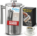 SterlingPro Stainless Steel French Press Coffee Maker 1.5 L (51 oz) Mirror – Double Walled Insulated Large Coffee Press, Durable Design Keeps Drinks Hot, Easy to Use and Clean for Rich Flavor Brewing