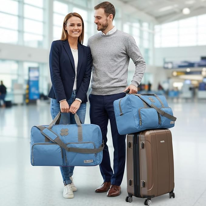 Lucky Travel Duffel Bags 115L, Gym Bag, Travel Bag & Large Duffle Bag for Men, Foldable Overnight Weekender Bags for Women & Men with Adjustable Shoulder Strap,