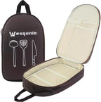 Camp Kitchen Organizer, Multi-Pocket Camping Cooking Utensils Bag, Waterproof Portable Storage for BBQ Outdoor Cooking Essentials