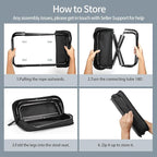 Camping Stool, Portable Folding Stool, Aluminum Ultralight Backpacking Stool Suitable for Outdoor Gardening and Beach Hiking Fishing (Blue, 13.5 High)