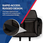 First Responder Trauma First Aid Kit Bag – Fully Stocked Emergency Medical Kit for Workplace, Vehicle & Home – OSHA & ANSI Compliant – Portable – Tactical Black