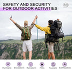 Walkie Talkies Long Range for Adult, MT10 Rechargeable Walkie Talkies FRS Two Way Radio, NOAA, 1200mAh Li-ion Battery USB-C Cable, LED Flashlight,VOX Walkie Talkie for Camping 2Pack (Purple)