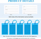 10 Pack Luggage Tags for Suitcases, Airplane Travel Essentials for Flying, International Travel Must Haves, and Luggage Accessories by Sodsay