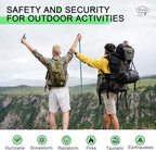 Walkie Talkies Long Range for Adult, MT10 Rechargeable Walkie Talkies FRS Two Way Radio, NOAA, 1200mAh Li-ion Battery USB-C Cable, LED Flashlight,VOX Walkie Talkie for Camping 2Pack (Silver)