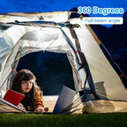 PATIKIL LED Camping Lantern, 2 Pack Vintage Rechargeable Lantern 3 Light Modes Portable Hanging Outdoor Tent Light for Camping, Hiking, Fishing, Black White