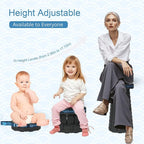 Upgraded Thickened Collapsible Stool, Portable Folding Stool Chair Lightweight But Sturdy Foldable Camping Stool, Retractable Telescopic Seat for Picnics Fishing Hiking BBQ (2, Black)