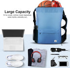 Drawstring Backpack with Mesh Pockets String Gym Bag Sackpack Sandproof Water Resistant Beach Backpack for Men Women