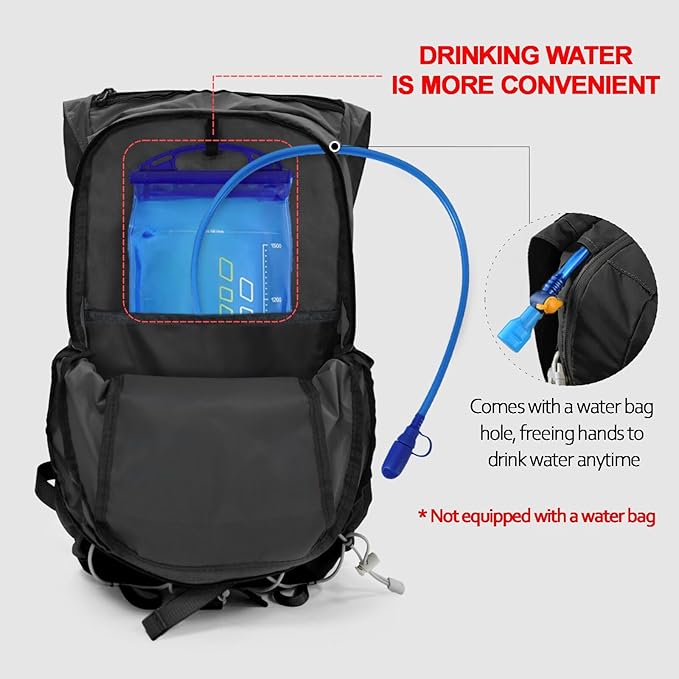 Seektop 20L Ultra Lightweight Waterproof Hiking Backpack Small Outdoor Foldable Day Pack for Women Men