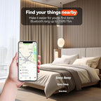 Air Tracker Tag 4 Pack Bluetooth Luggage Tracker Tag Locator Works with Apple Find My,Smart Tracker for Suitcase, Bag, Backpack, Wallet,Replaceable Battery Smart tag Finder-2pack