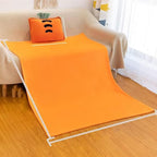 Fruit Throw Blanket and Pillow Set, Travel Blanket Compact Convenient Bed Throw Pillows with Airplane and Car Suitable for Office Nap Time (G, 67in x 39in)