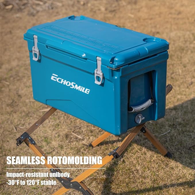 EchoSmile 25/30/35/40/60/75 Quart Rotomolded Cooler, Built to Stand up to The Rigors of The Journey