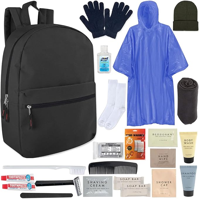 Trail maker 12 Pack Homeless Care Package Supplies Bulk Care Kit for Winter Homeless Survival Kit, 24 Pieces
