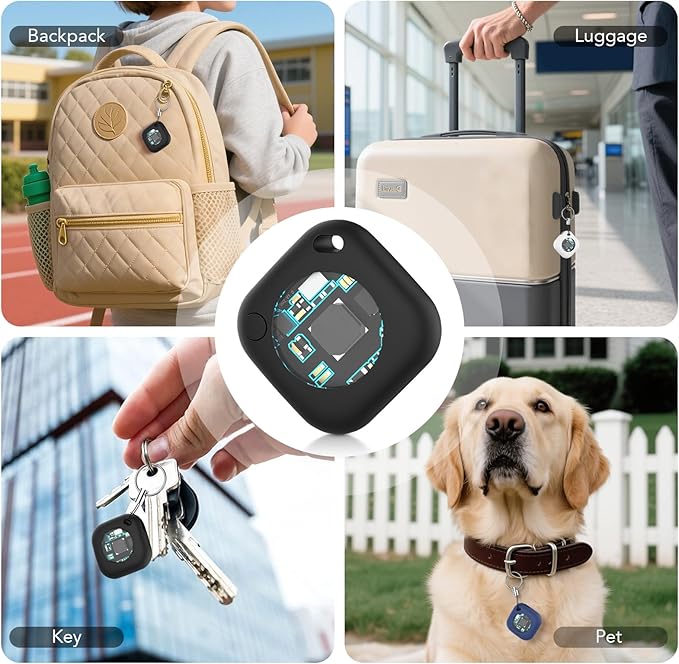 New Smart Tag Works with Find My App(iOS Only) Keys Finder and Item Locator. Ultra Slim, Lightweight