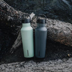 Corkcicle Classic Sport Canteen - Insulated Stainless Steel Water Bottle - Compact & Travel-Friendly - Durable - Dishwasher Safe - BPA Free - Non-Slip Silicone Base - 20 oz - Sage Mist