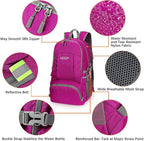 G4Free 40L Lightweight Packable Hiking Backpack, Waterproof Travel Daypack