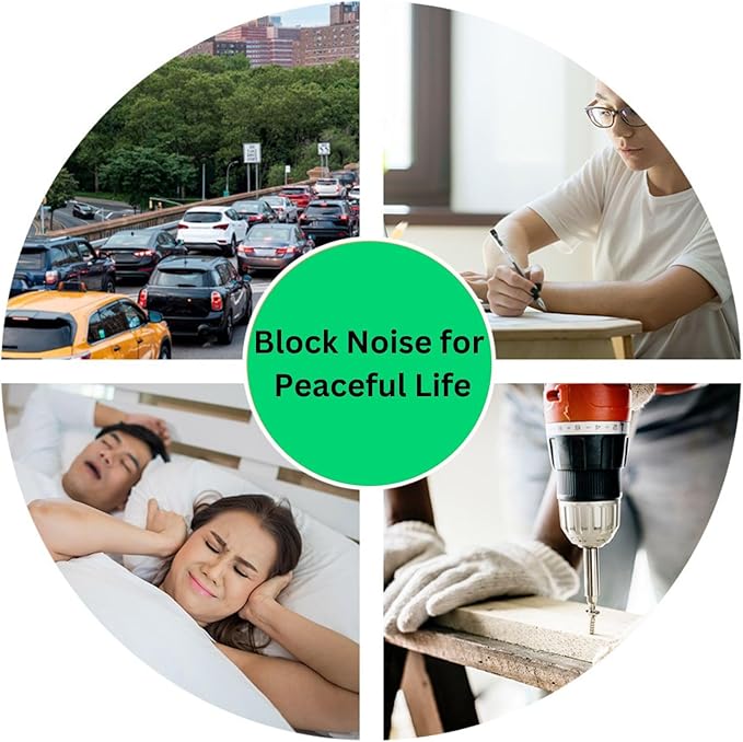 Quality Foam Earplugs 200 Pair - 32dB Noise Cancelling Soft High Decibel Ear Plugs for Noise Reduction Ear Protection Concerts Loud Music