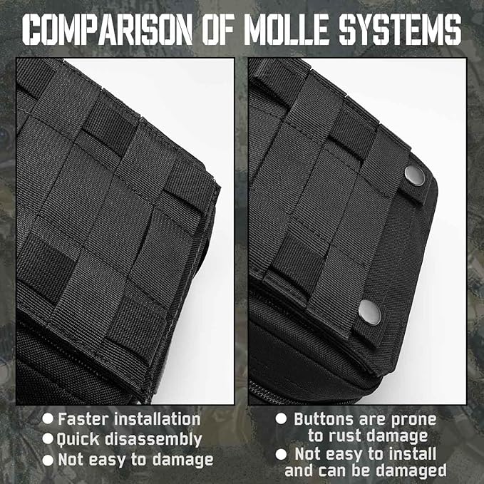 Upgrade Molle Rip Away Ifak Pouch, Tactical Small Belt First Aid Pouch Medical Utility EMT Pouch Only