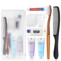 50-Pack Toiletry Kits - Personal Hygiene & Travel Kit for Men, Women & Charity - Disposable, Bulk Homeless Care Package Supplies