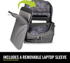 The Kenneth Cole REACTION Ryder 17-Inch Coated Polyester Travel Laptop Backpack Bag, Black