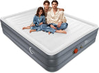 Eclipse Series Queen Air Mattress with USB Rechargeable Built-in Pump, Wireless Inflatable Airbed, Durable Leakproof Design, Portable for Home & Camping