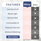 Blissy Silk Sleep Mask - Eye Sleeping Mask for Women & Men for Total Blackout - 100% Pure Mulberry Silk, 22 Momme 6a Fibers - Blindfold Sleep Mask Side Sleeper Eye Cover (Taupe)