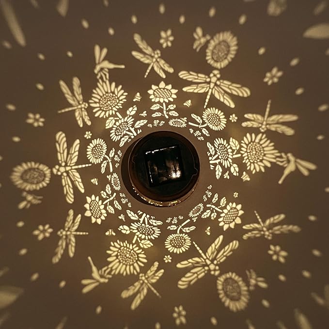 Solar Lanterns Outdoor Waterproof Garden Decor, Metal LED Garden Light,for Yard, Patio, Lawn, Tabletop, Pathway, Landscape,Walkway, Terrace, Balcony(Dragonfly)