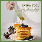 Kikcoin 43Pcs Kitchen Utensils Set - Silicone Cooking Utensil Set, Dishwasher Safe Spatula for Non-stick Cookware, 446°F Heat Resistant Kitchen Gadgets with Holder BPA Free, Avocado Green