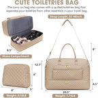Travel Duffle Bag Weekender for Women - Carry-On Overnight Bag Personal Item Bag with Shoe Compartment & Wet Pocket Large Weekend Tote Bags with Toiletry Bag Hospital Bags for Labor and Delivery