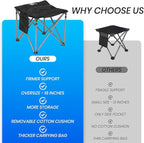 Bolosy Camping Stool with Removable Padded Folding Outdoor Stool Camping Stool Padded Oversized Ottoman Camping Chair Foot Rest Camp Stool Folding Stools