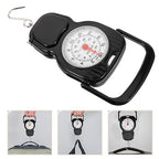 Artibetter Mechanical Hanging Luggage Scale 20kg with Measuring Tape Portable Travel Weight Scale Handheld Spring Balance for Luggage and Shipping Weighing