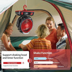 Camping LED Fan with Light, 40000mAh Rechargeable Battery Powered Outdoor Tent Fan with Light and Hook, 6 Speed, Personal USB Desk Fan for Camping, Fishing, Power Outage,Hurricane, Worksite