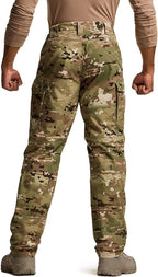 CQR Men's Tactical Pants, Water Resistant Ripstop Cargo Pants, Lightweight EDC Work Hiking Pants, Outdoor Apparel