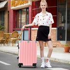 Krute Carry On Luggage 20 inch Aluminum Frame Suitcase with Spinner Wheels No Zipper Hardshell PC+ABS Luggages TSA Lock Zipperless Suitcases