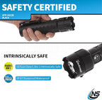 Nightstick XPP-5422B 3 AA Intrinsically Safe Permissible Dual-Light Flashlight, Black