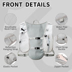 Running Vest for Women Men Lightweight Hydration Backpack Pack with 1.5L Water Bladder Bag Hydro Daypack for Hiking,Trail,Skiing,Camping,Cycling,Race,Marathon
