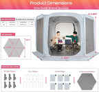 Porayhut Pop up Screen House Tent Sun Shelter with Breathable Mesh Doors,Portable Camping Tent with Detachable Waterproof Floor,10x10FT Screen Canopy Outdoor for Family Friends Party