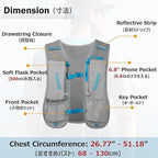 Azarxis Hydration Running Vest Backpack Pack 5L 5.5L for Women and Men Jogging Trail Race Marathon Cycling Hiking