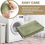 Ivellow Memory Foam Travel Pillow Compressible Camping Pillow for Sleeping Shredded Memory Foam Pillow Compact Firm Supportive Travel Pillow for Adults Kids Outdoor Hiking Essential Gear Green-S