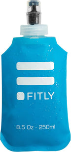 Soft Flask - Shrink As You Drink Soft Water Bottle for Hydration Pack - Folding Water Bottle Ideal for Running, Hiking, Cycling, Climbing & Rigorous Activity