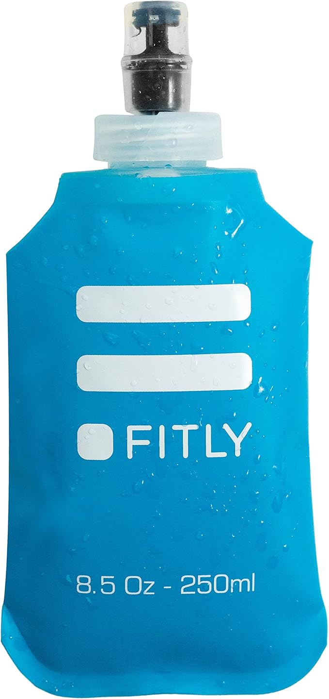 Soft Flask - Shrink As You Drink Soft Water Bottle for Hydration Pack - Folding Water Bottle Ideal for Running, Hiking, Cycling, Climbing & Rigorous Activity