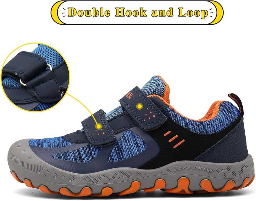Mishansha Boy's Girl's Hiking Shoes Low Top Sneakers Outdoor Trekking Walking Climbing Running Shoes