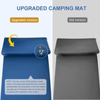NYZ Self Inflating Sleeping Pad for Camping 3.1" Ultra-Thick Memory Foam Camping Mattress 20s Quick Inflation Camp Mat with Pillow Waterproof 4-Season for Camping Travel Tent Car