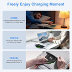 for Samsung Galaxy Wireless Charger Fast Charging Pad Compatibilty with Samsung S25 Ultra/S24 Plus/S23FE/S22/S21/S20,2 Pack 15W Wireless Phone Charger Android Desk for iPhone 17/16/15 Pro,Google Pixel
