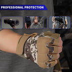 FIORETTO Fingerless Gloves for Airsoft Shooting Half Finger Hunting Hiking Cycling Driving Motorcycle Climbing Work Gloves M210603