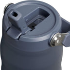 Stanley IceFlow Flip Straw 2.0 Water Bottle 24 oz | Built-In Straw with Larger Opening | Lightweight and Leak Resistant | Insulated Stainless Steel | BPA-Free | Twilight